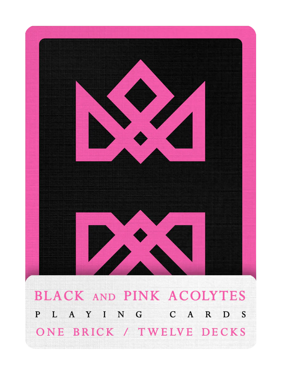 ACOLYTES Playing Cards - Pink on Black Edition - Image 15