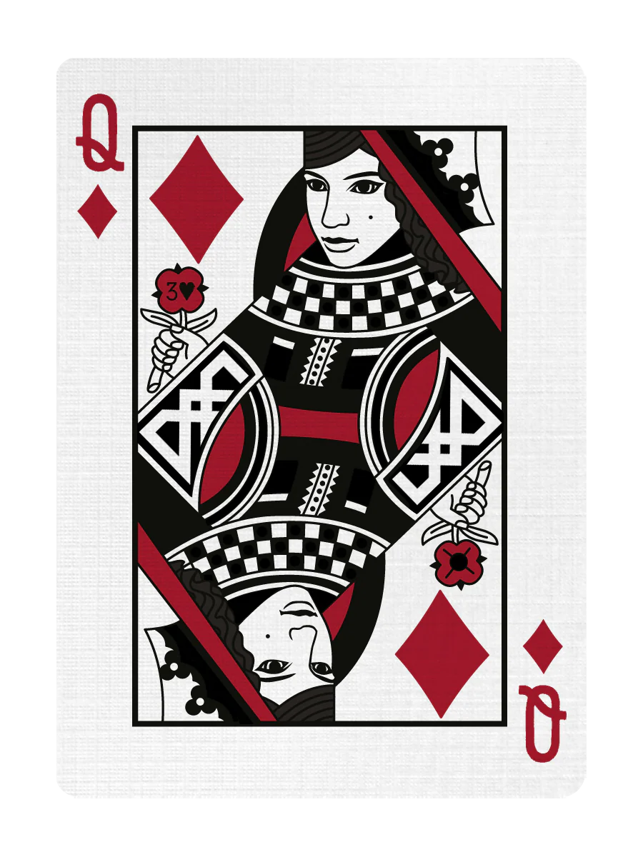 QUEEN of DIAMONDS - CUSTOM COURT CARD - Image 3