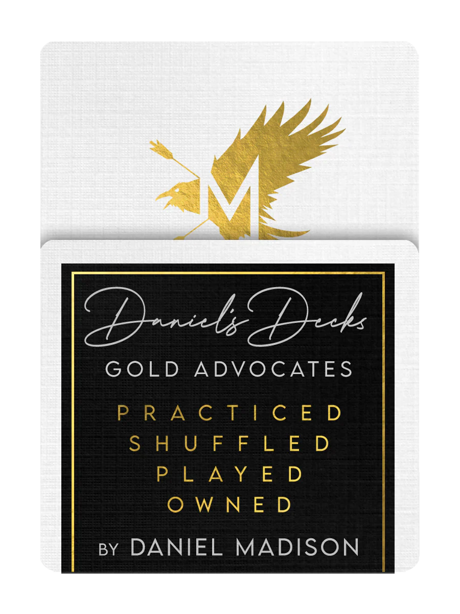 DANIEL'S GOLD ADVOCATES Playing Cards