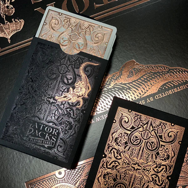 ROSE GOLD GATORBACKS by DAVID BLAINE (Rose Gold Gator/Black Tuck) - Image 7