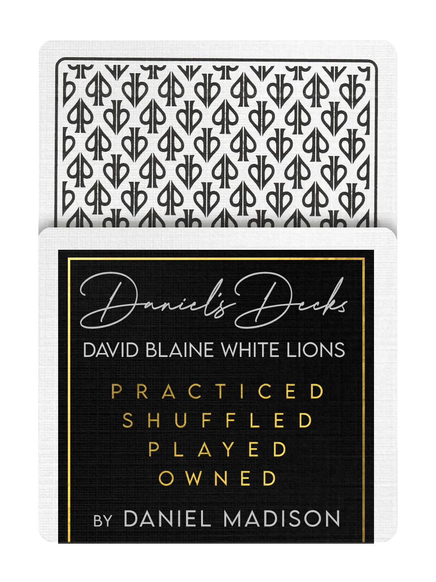 DANIEL'S WHITE LIONS Playing Cards