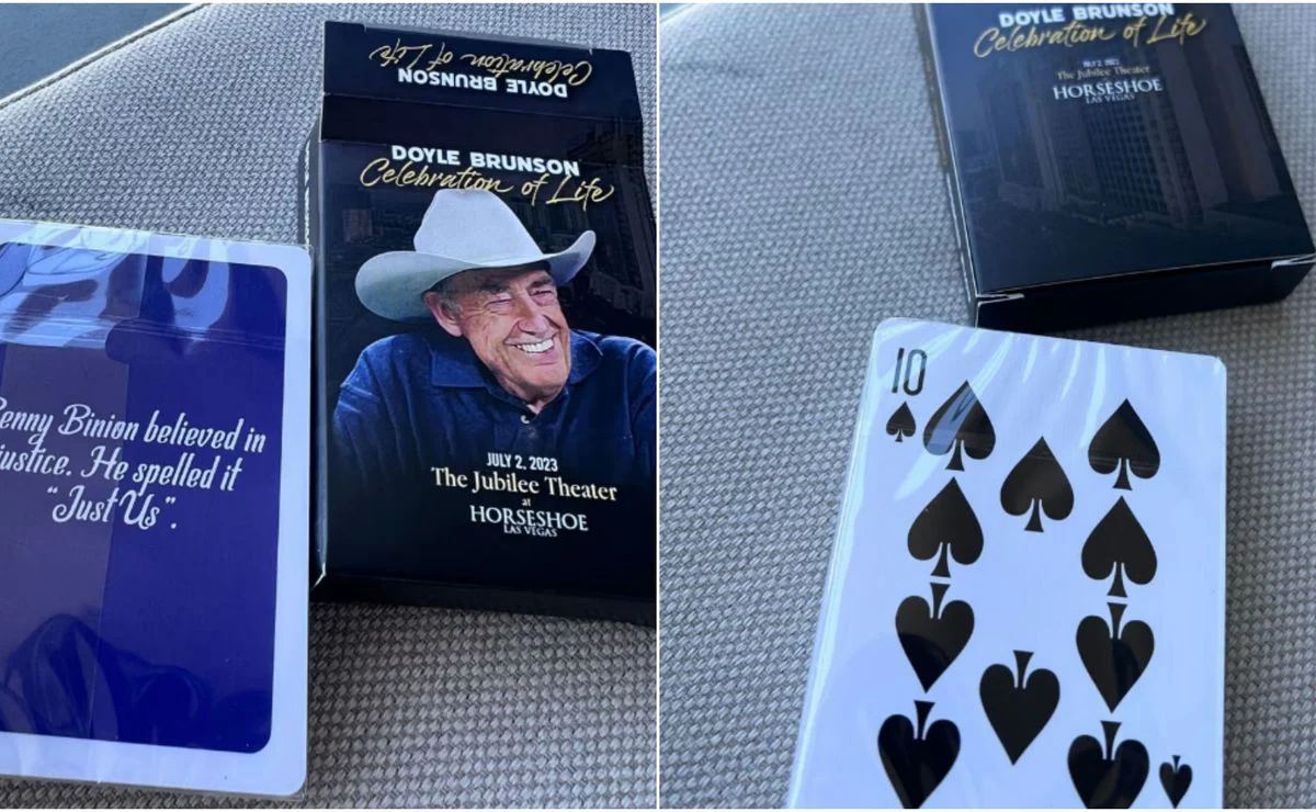 DOYLE BRUNSON 'Celebration of Life' Playing Cards - Image 8