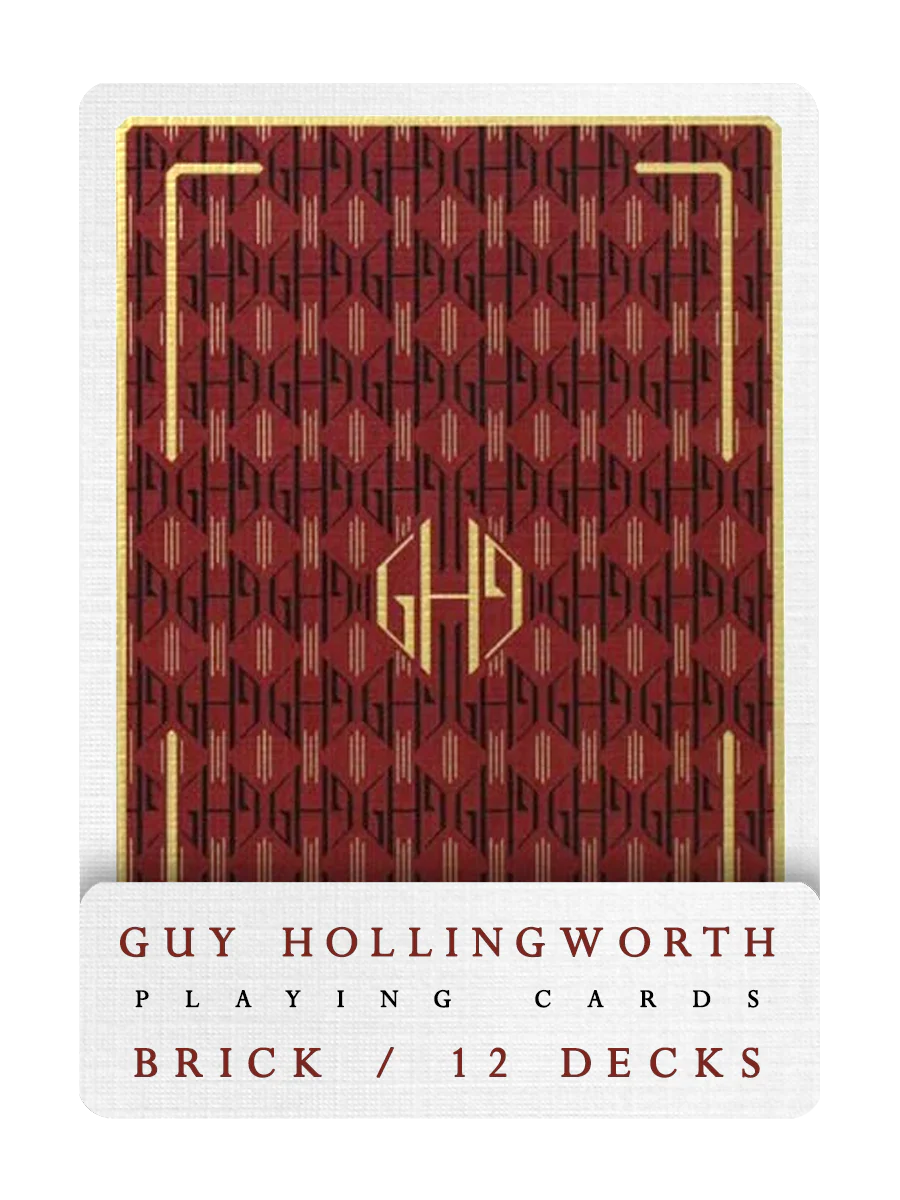 GUY HOLLINGWORTH Playing Cards BRICK DEAL ( Red Edition )