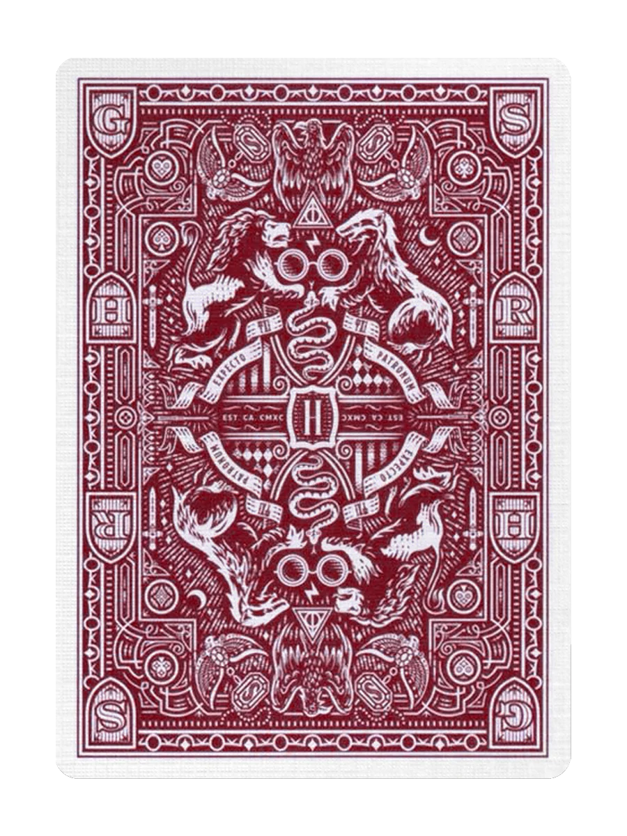 HARRY POTTER Playing Cards by theory11 (Gryffindor Red)