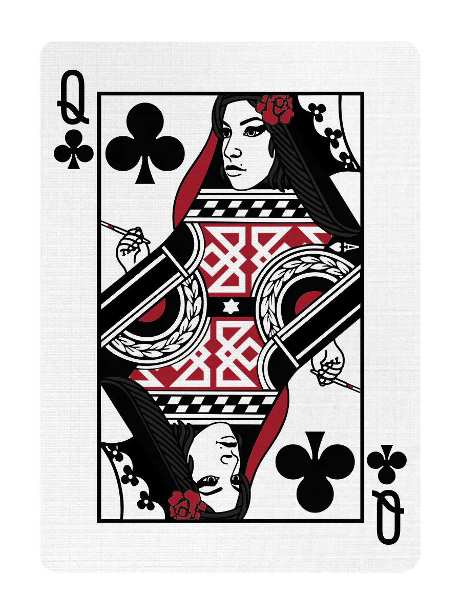 QUEEN of CLUBS - CUSTOM COURT CARD - Image 3