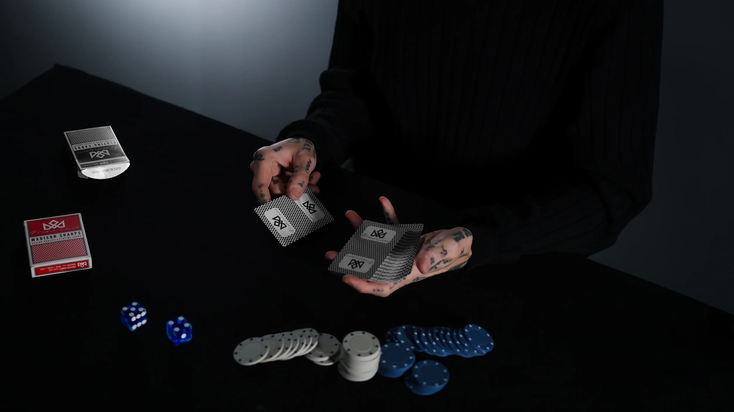 MADISON SHARPS Playing Cards - BLACK - Image 3