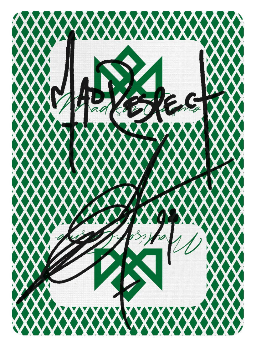 MADISON SHARPS Playing Cards - GREEN - Image 44