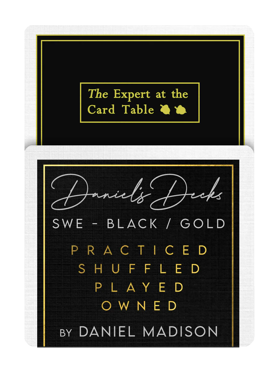 S.W.E. Playing Cards ( BLACK / GOLD ) - DANIEL'S DECK