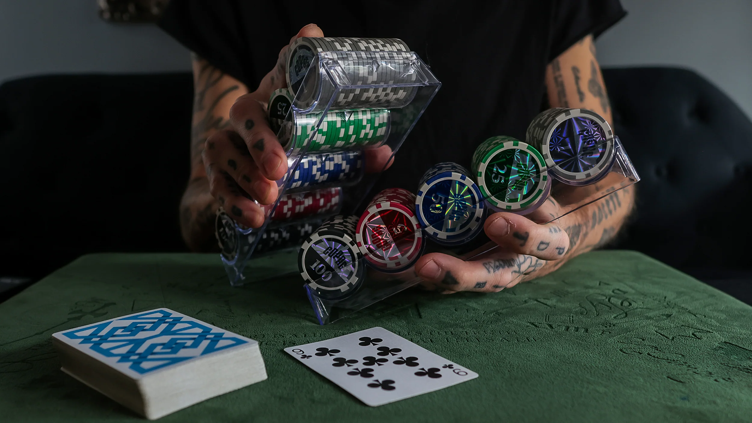 COPAG POKER CHIP TRAY SET AND SHARPS - Image 6