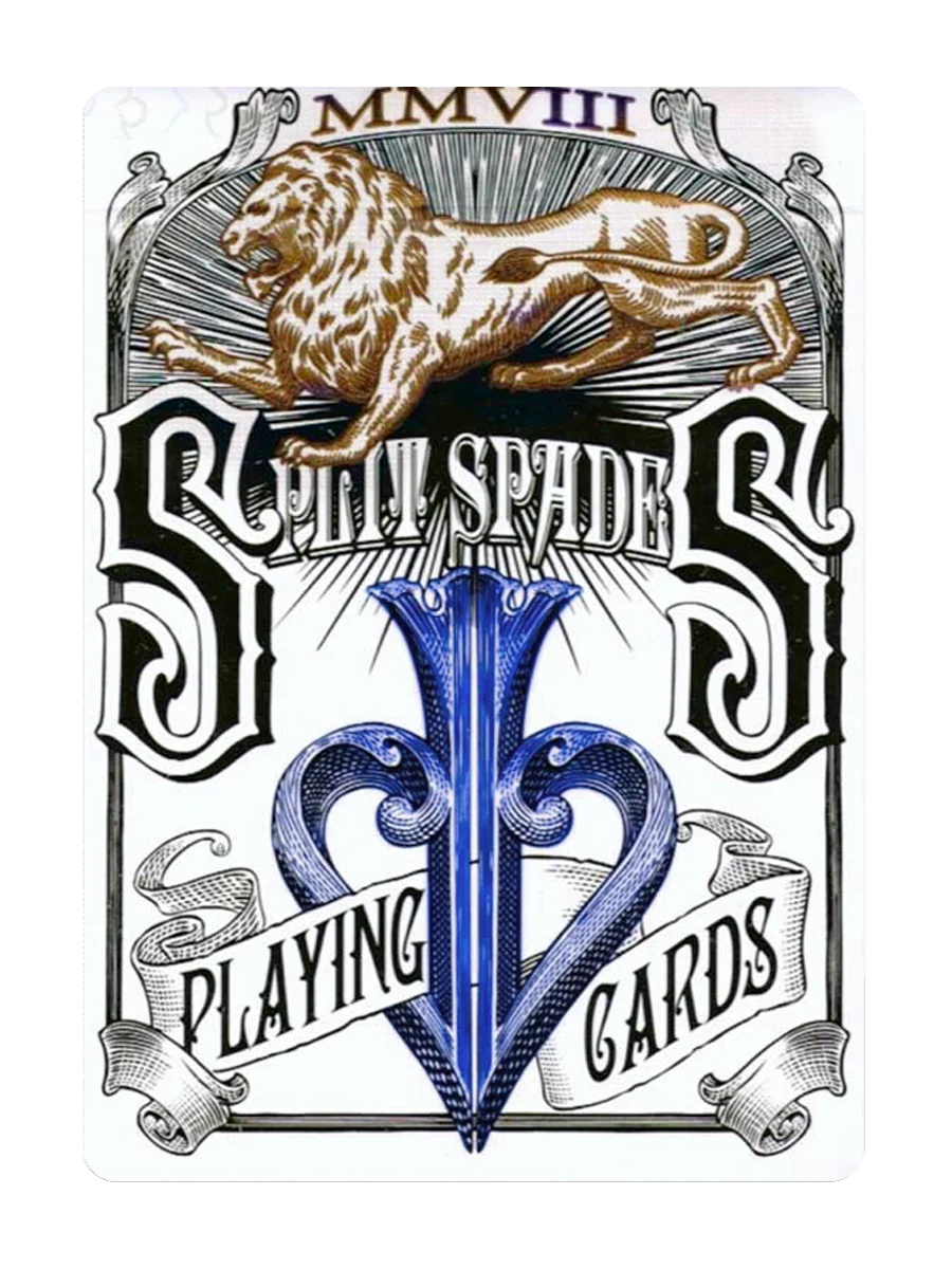SPLIT SPADES (First Edition) Playing Cards by DAVID BLAINE (Blue)