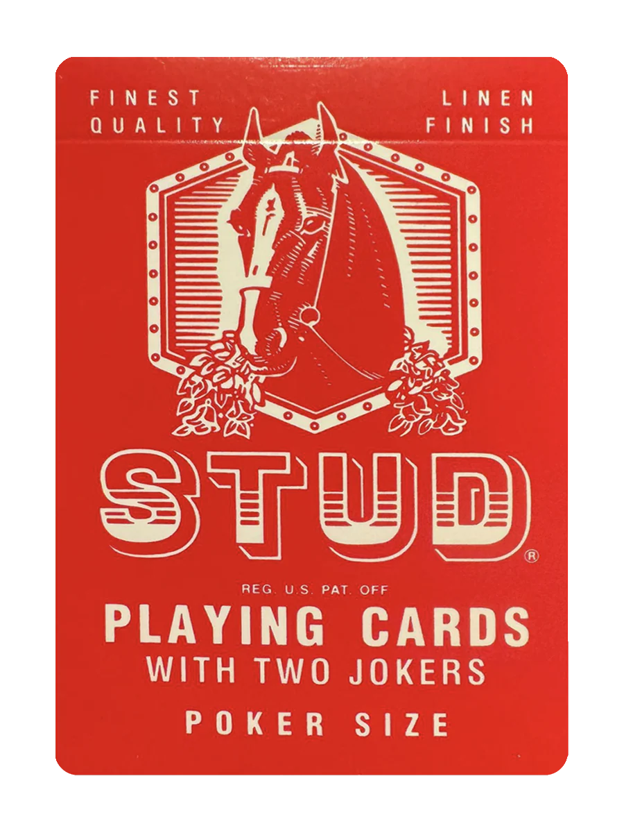 STUD Playing Cards (Red Edition) - RAREST DECK IN THE WORLD