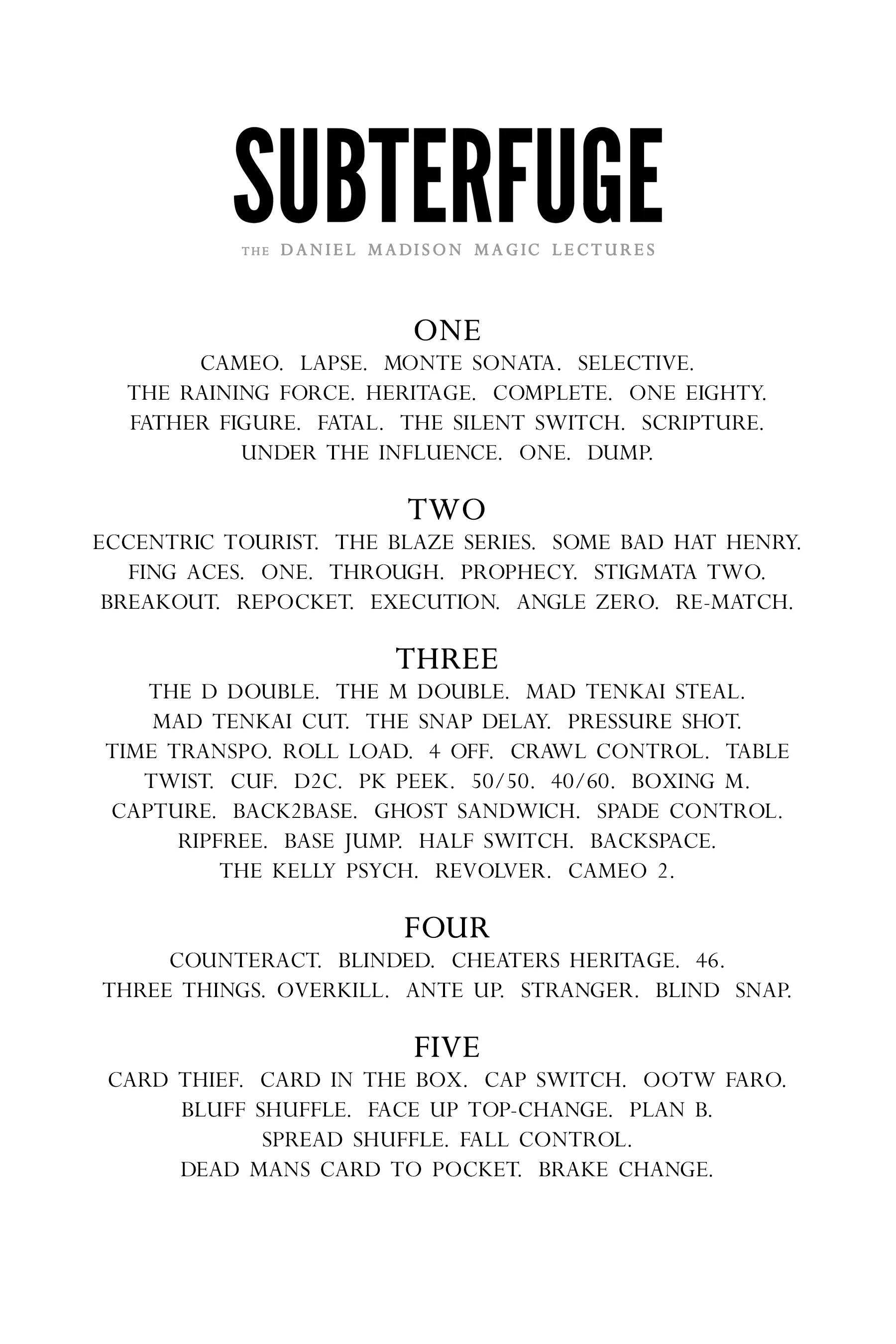 SUBTERFUGE - The Daniel Madison Magic Lectures eBook - Image 3