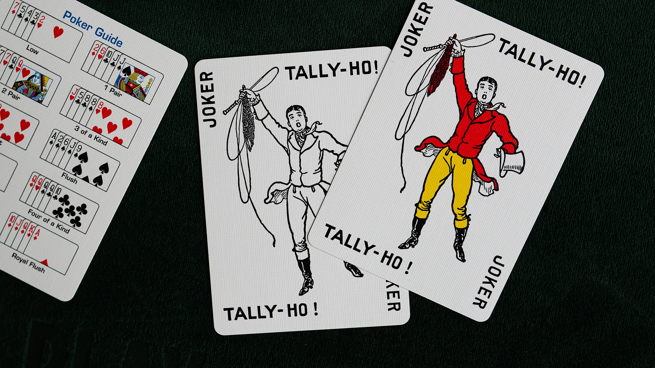 TALLY-HO Fan Back Playing Cards - RED / BLUE - Image 10