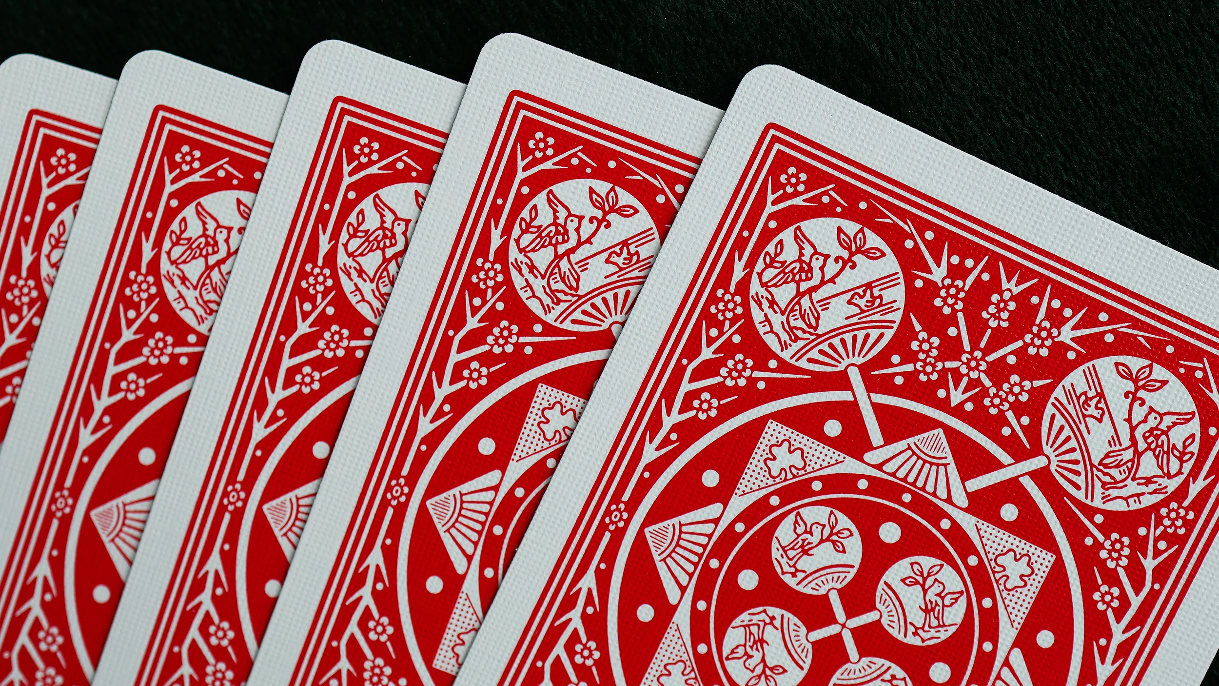 TALLY-HO Fan Back Playing Cards - RED / BLUE - Image 13