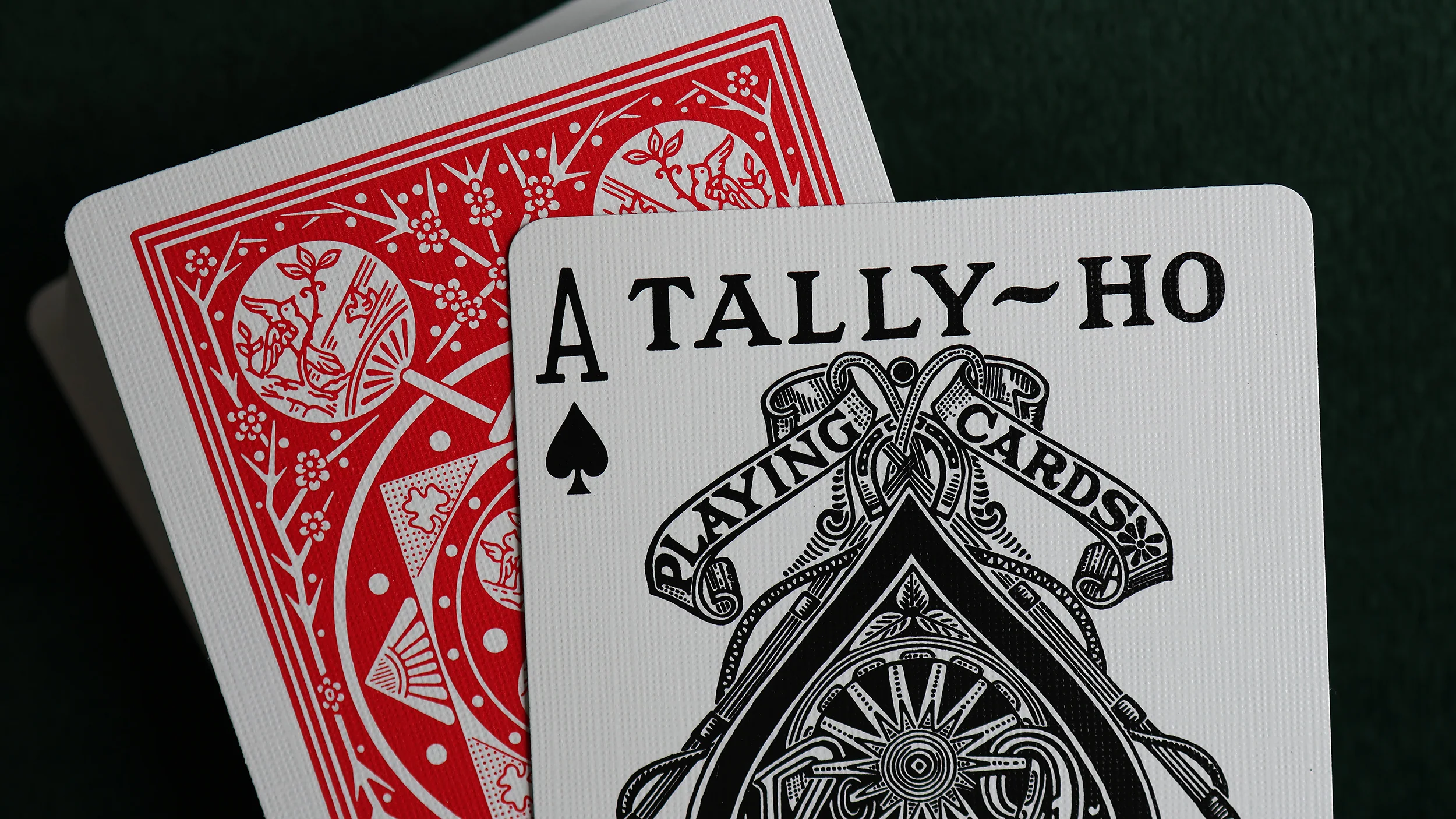 TALLY-HO Fan Back Playing Cards - RED / BLUE - Image 15