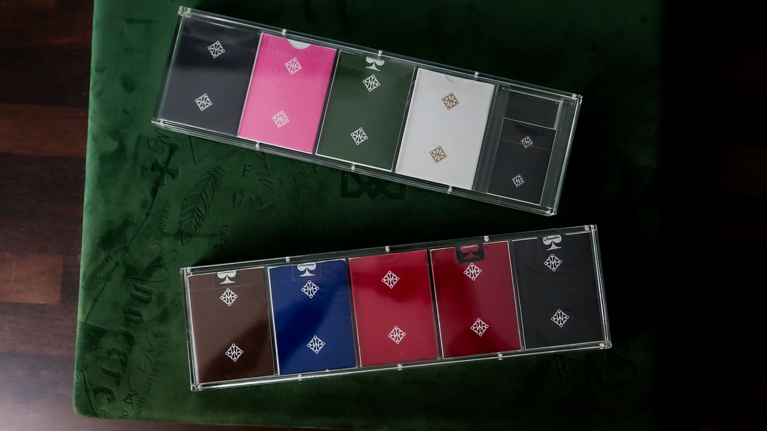 TEN-DECK MADISON ROUNDERS SET with CARAT CASES Signed by MADISON - Image 19