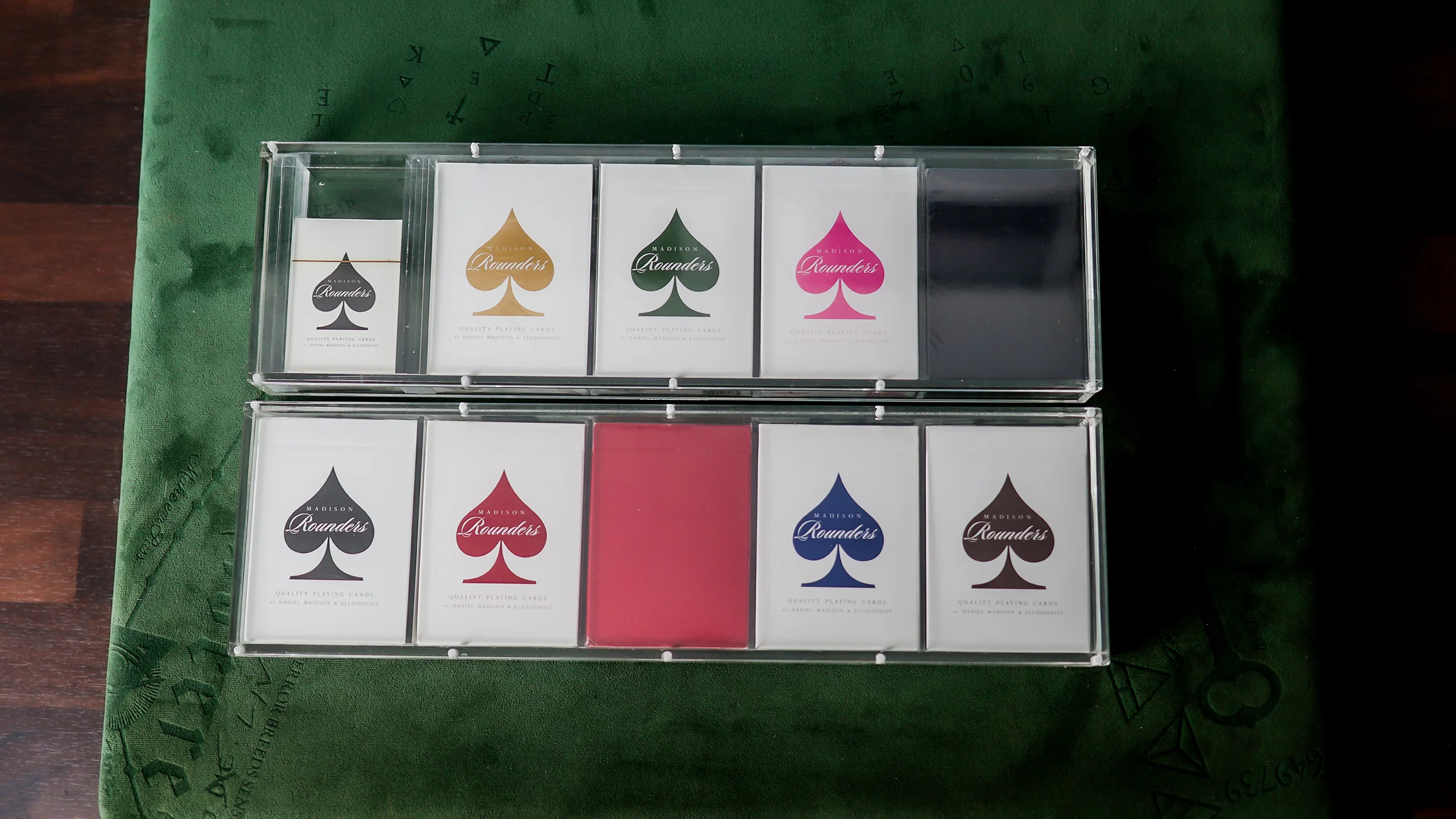TEN-DECK MADISON ROUNDERS SET with CARAT CASES Signed by MADISON - Image 30