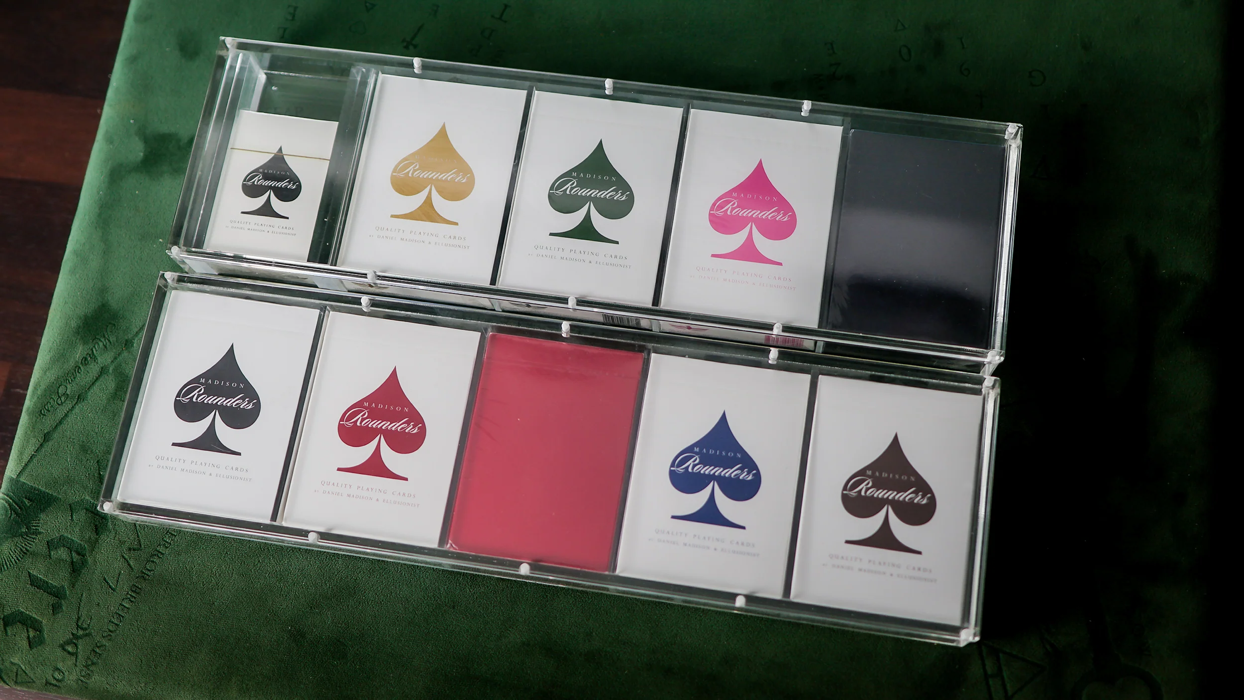 TEN-DECK MADISON ROUNDERS SET with CARAT CASES Signed by MADISON - Image 36