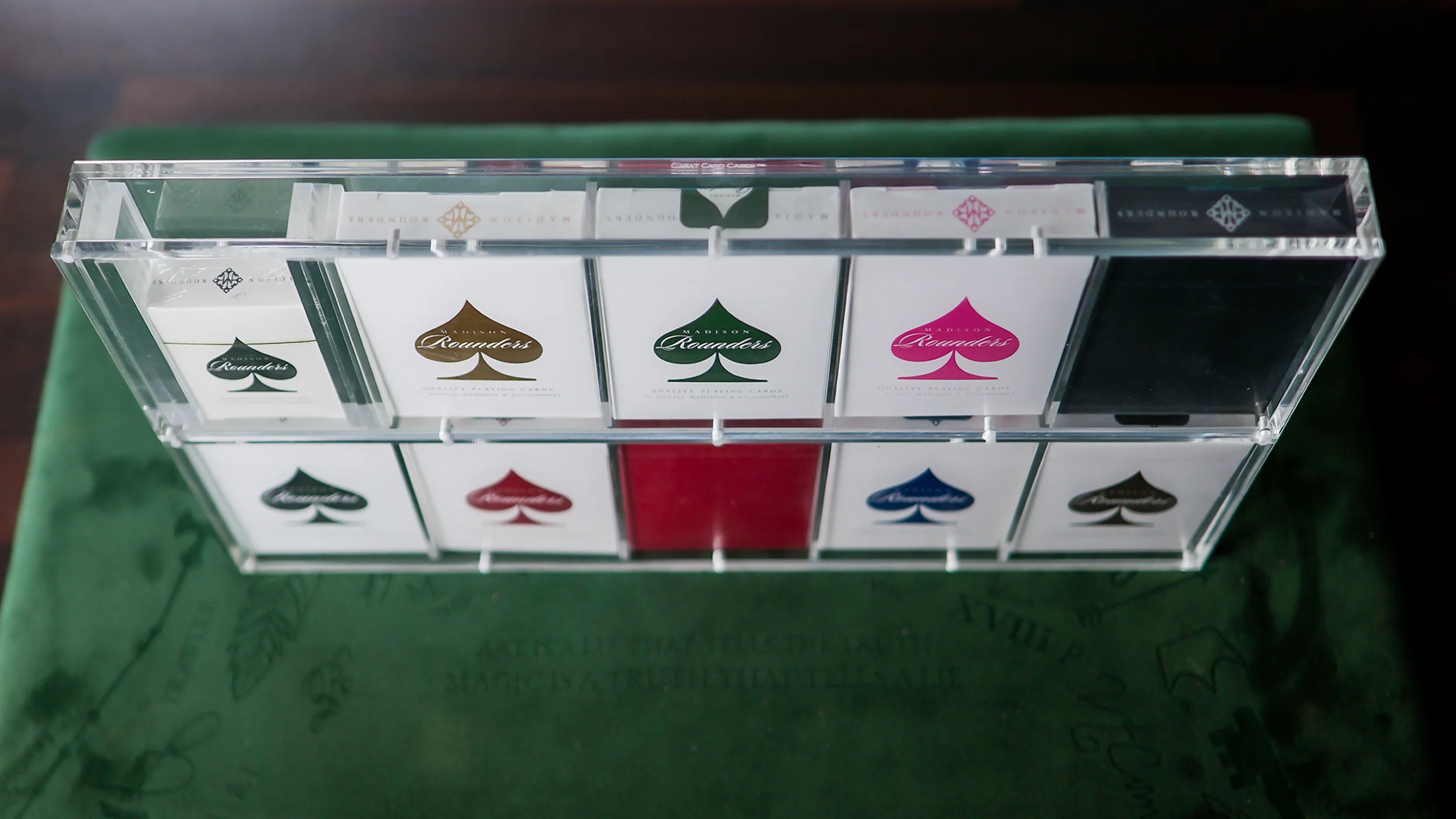 TEN-DECK MADISON ROUNDERS SET with CARAT CASES Signed by MADISON - Image 41