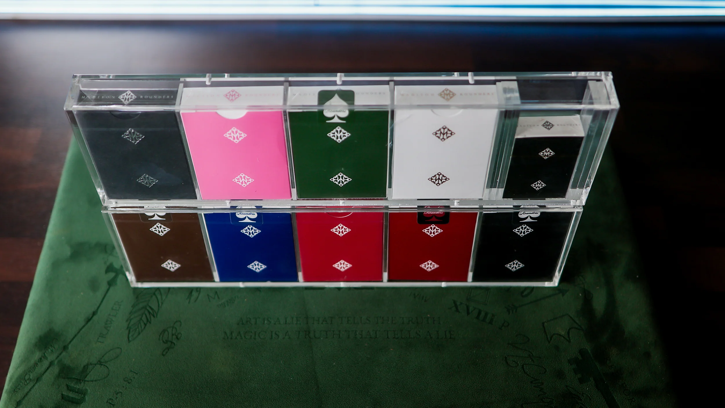 TEN-DECK MADISON ROUNDERS SET with CARAT CASES Signed by MADISON - Image 44