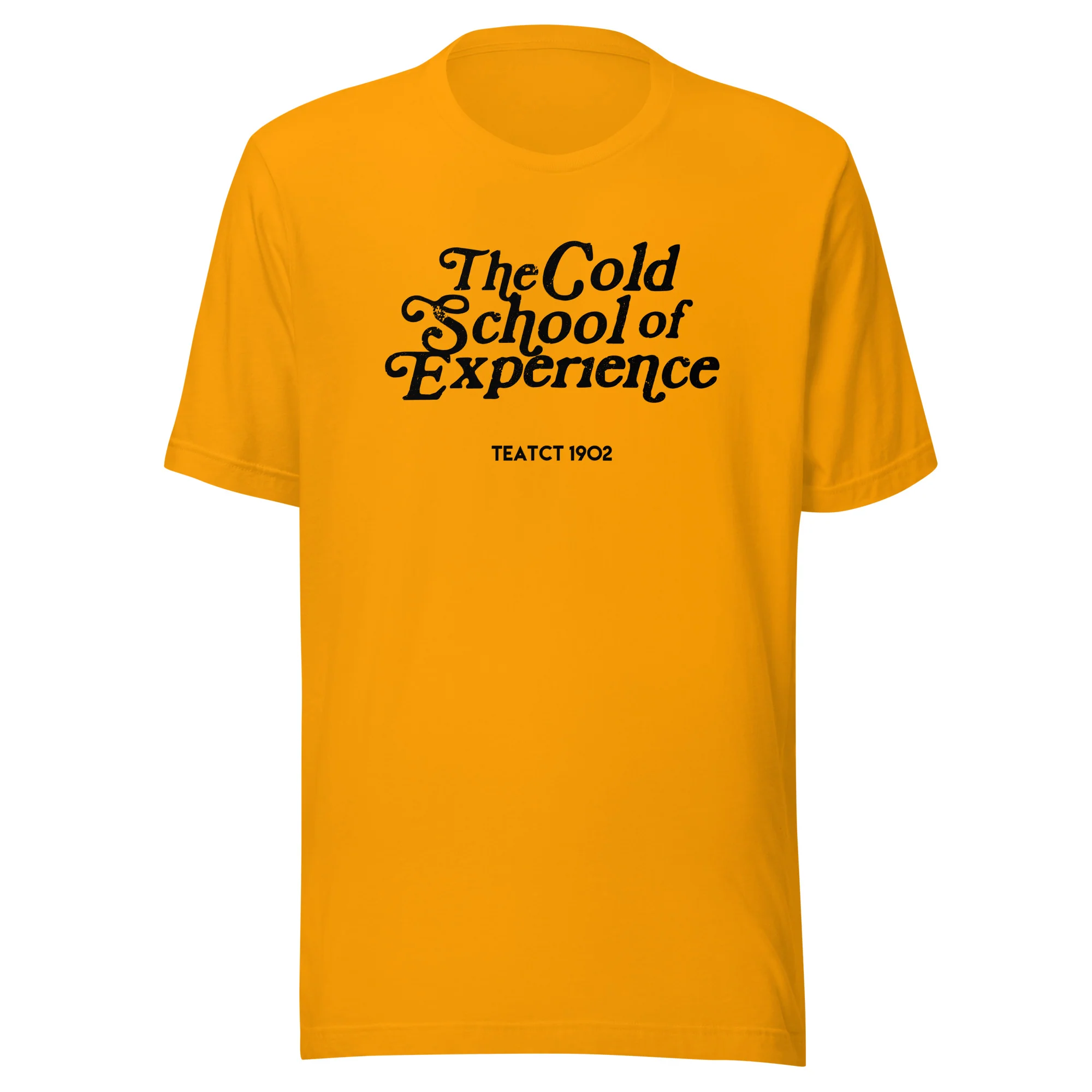The COLD SCHOOL T-Shirt ( White Print ) - Image 4