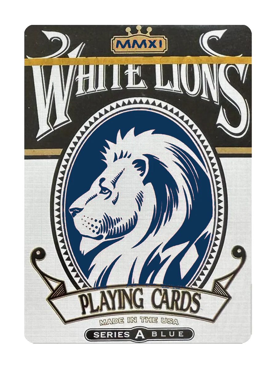 WHITE LIONS Series A BLUE Playing Cards by DAVID BLAINE
